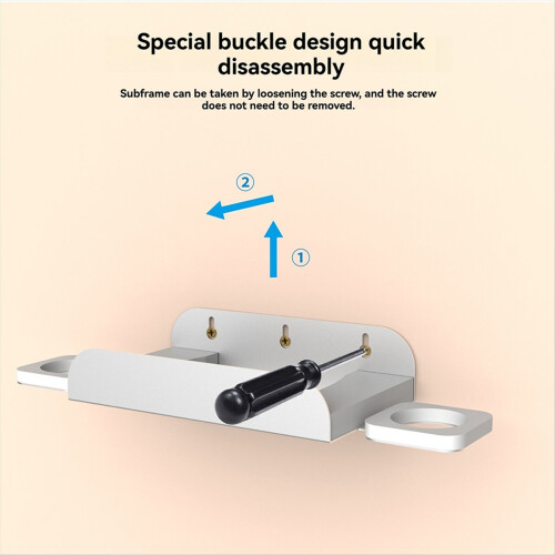 VR Wall Mount Holder for 3S - Steel Storage Hook Headset & Controllers, 3 Accessories