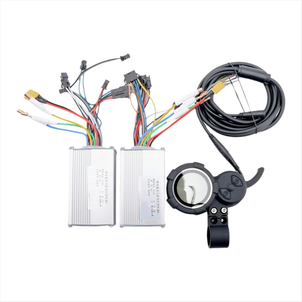 52V 25A 1200W Jp Brushless Dc Motor+Meter Display Screen, Electric Scooter Bike Controller Dual Drive Motor 4853162263563