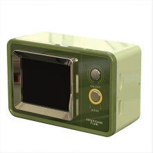 Retro Bluetooth Speaker Vintage Audio Sound System Wireless MP3 Music Player Support Lyrics Display Calendar Green