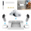 VR Wall Mount Holder for 3S - Steel Storage Hook Headset & Controllers, 3 Accessories 4