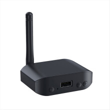 Bluetooth 5.3 Audio Adapter 2-in-1 Transmitter Receiver Play 3.5mm AUX Wireless Stereo Music No Battery