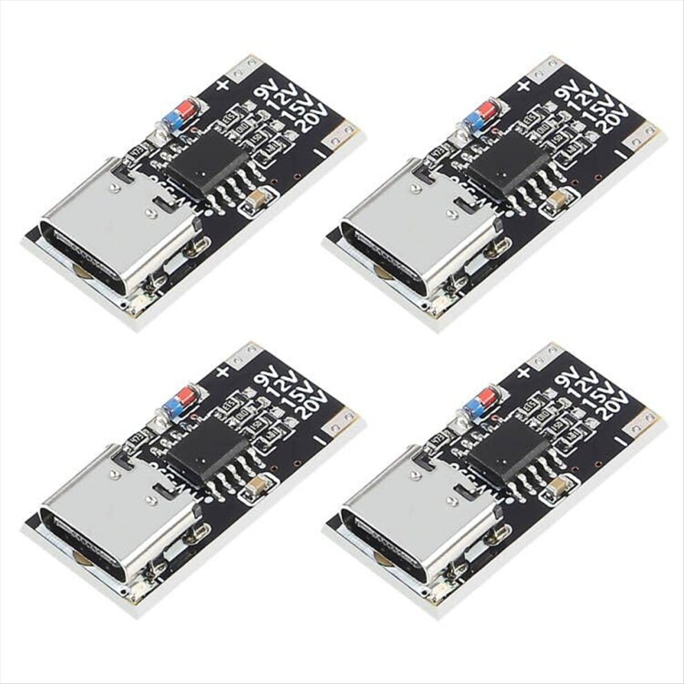 4Pcs Usb-C Pd Trigger Board Module Pd/Qc Decoy Fast Charge Usb Type-C To 12Vpower Delivery Boost 4853162267875