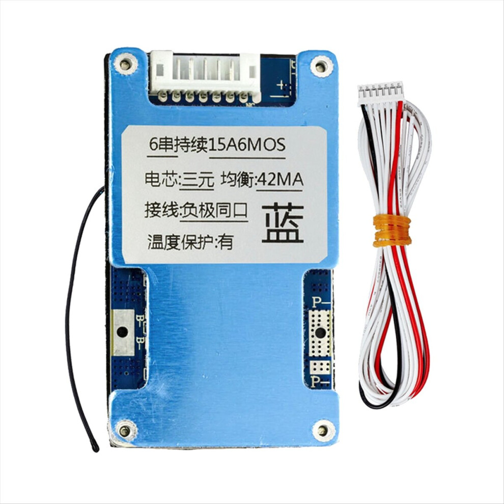 6S 22.2V 15A Li-Ion Lmo Ternary Lithium 18650 Battery Charge Protection Board with Balance and Temperature Protect-image-OPC-PMGKVX6-NEW