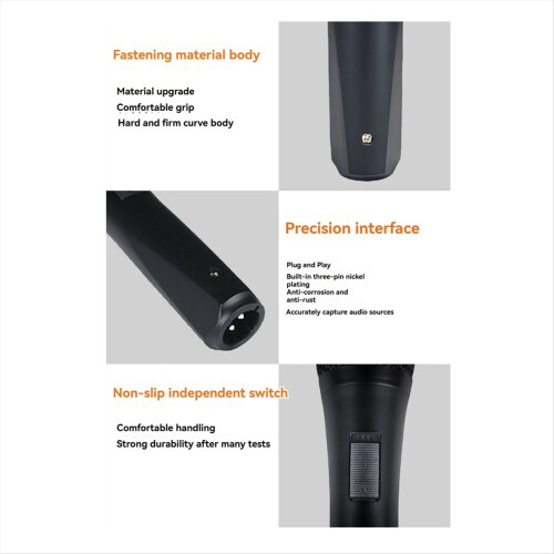 Karaoke Mic with Switch Wired Dynamic Microphone for Vocal Music Performance Singing 2