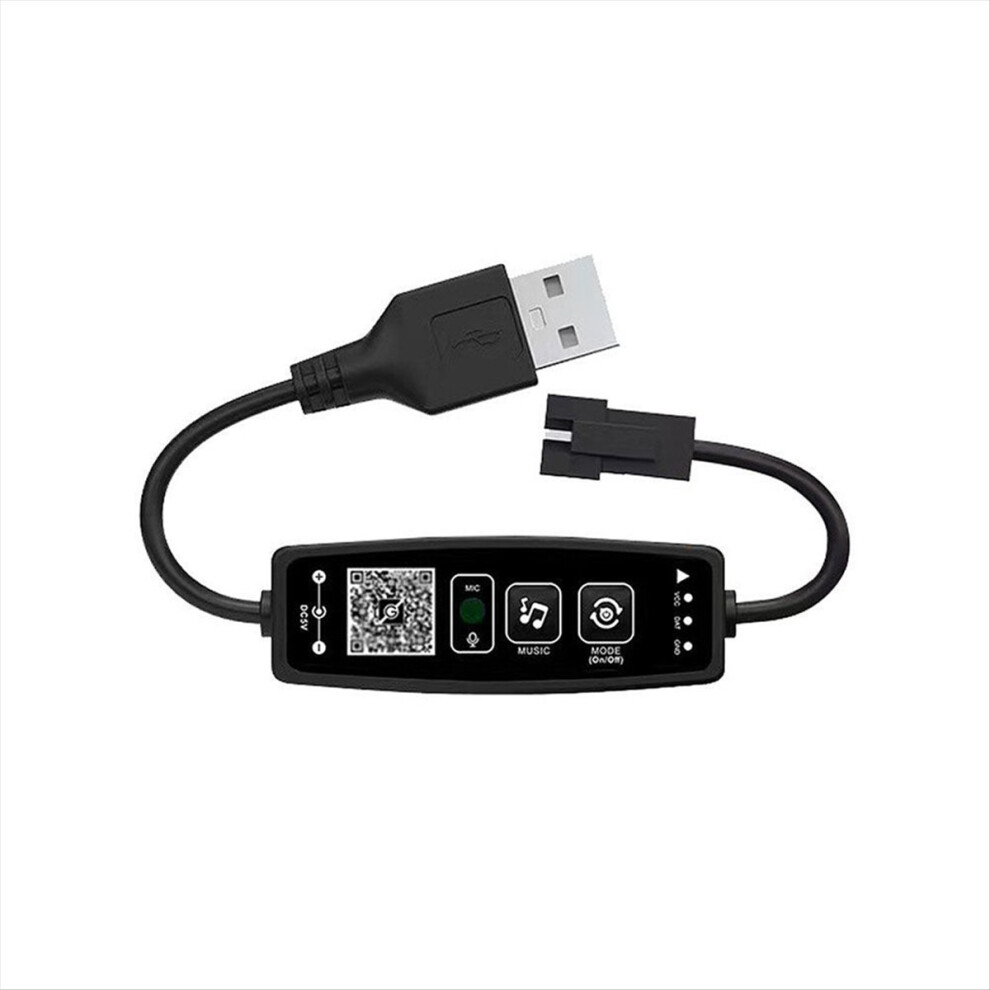Ws2811 Ws2812b Led Controller Bluetooth Music 28Keys Remote Control For Individual Addressable Rgb Strip Usb 5V Light 4853162264591