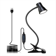Speaker-Style Clip-on Book Light LED Eye Protection Reading USB Rechargeable Night with 3 Color Temperatures