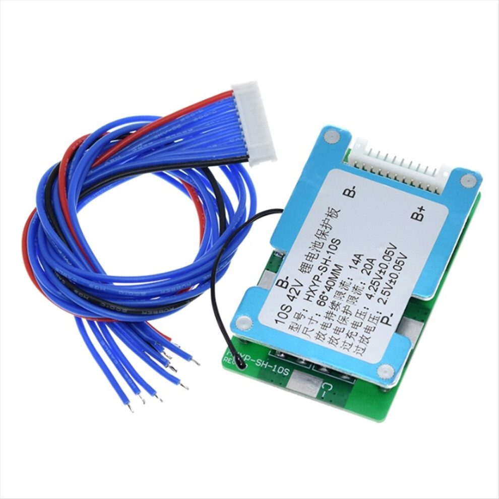 10S 42V 15A For Polymer Cell 18650 Lithium Battery Protection Board With Balance Built-In Temperature Control 4853162269909