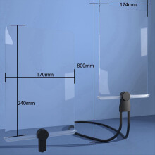 High-Definition Vertical Screen Acrylic Magnifying Glass Large Viewing Area Perfect for Home and Office Use Black