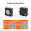 3D Printer Hotend Cooling Fan Mini PWM Temperature Control for P1S P1P 7