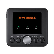 RT05 Bluetooth 5.0 Audio Adapter 2-in-1 Receiver & Transmitter for Phones, Tablets, Cars, Computers, , Speakers