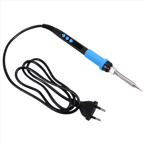90W Internal Heating Electric Soldering Iron LED Digital Display with Switch Temperature Control Blue EU Plug 2