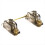 Transparent Gold Plated Plate Mounted Stabilizer for Custom Mechanical Keyboard Black 2