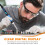 90W Internal Heating Electric Soldering Iron LED Digital Display with Switch Temperature Control Blue EU Plug 7
