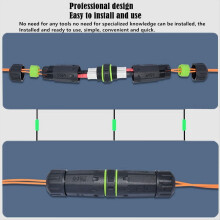 IP68 Waterproof SC Dual Core Fiber Optical Coupler Extend Optic Cable Length Flame Retardant Connector Adapter
