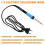 90W Internal Heating Electric Soldering Iron LED Digital Display with Switch Temperature Control Blue EU Plug 5