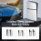 Vertical Stand Game Console Host Anti-Slip Base Replacement for Pro/ Slim/ Silver 8