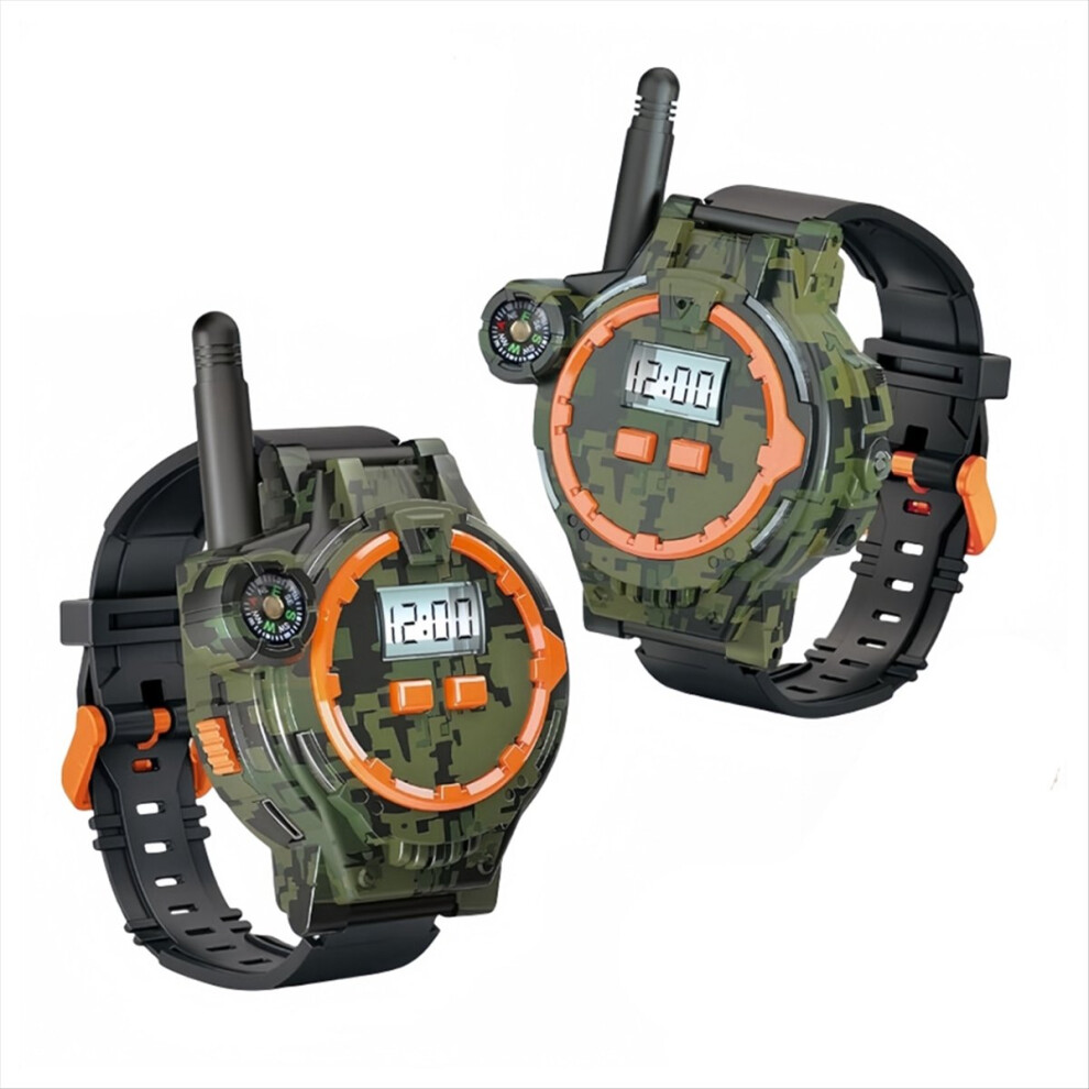 Saudism 2Pcs Rechargeable Walkie Talkies For Kids,Two-Way Radio Talky With Flashlight And Compass,100 Meter Transmission