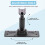 Car Rearview Mirror Mounting Bracket with Aluminum ABS Interior Back Plate Panel for DVR Accessory 4