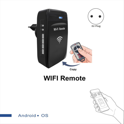 New WiFi 280MHz-868MHz to Converter Fixed Code and Rolling Garage Door Remote Control EU-PLUG 2