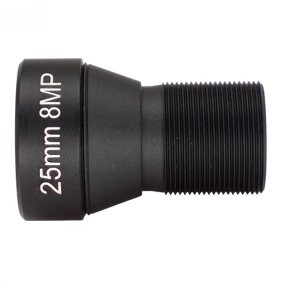 Hd 4K 8Mp Cctv Lens 25Mm Mount Low Distortion Aperture F1.6 Format 1/1.8Inch Only For Action Camera Black 4853162278192