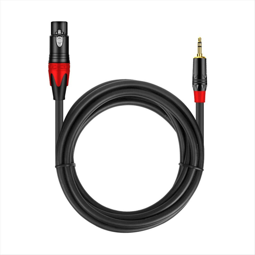 3.5Mm To Xlr (3-Pin) Microphone Audio Cable Female Male For Mixer Amplifier Mic Guitar Speaker 6.5Ft 4853162276402