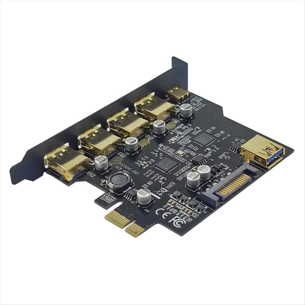 Usb 3.2 Pcie Expansion Card 1X To Type-C Gen1 Adapter Multiplier Usb3.2 Pci E Controller 5Gbps 4853162274378