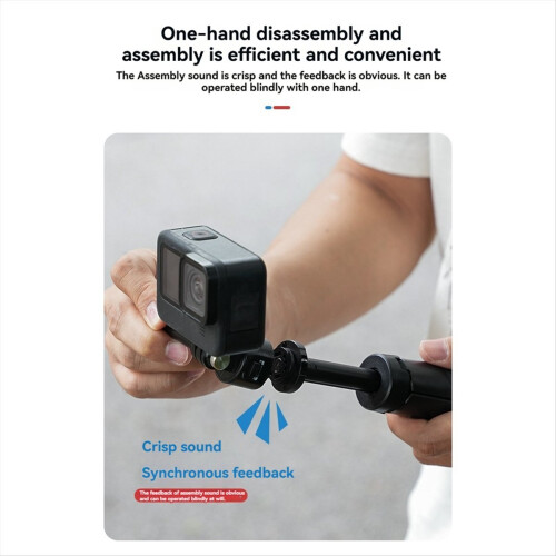 Quick Release Selfie Stick Foldable Tripod for GoPro13 Action 5/4/3 Camera Accessories 2