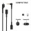Replacement Cable Supporting RGB Game Cord for Arctis 3 5 7 Pro + Plus Wired Wireless Gaming Headsets 6