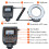 Macro LED Ring Flash Light Kit with 8 Adapter for DSLR Camera 8