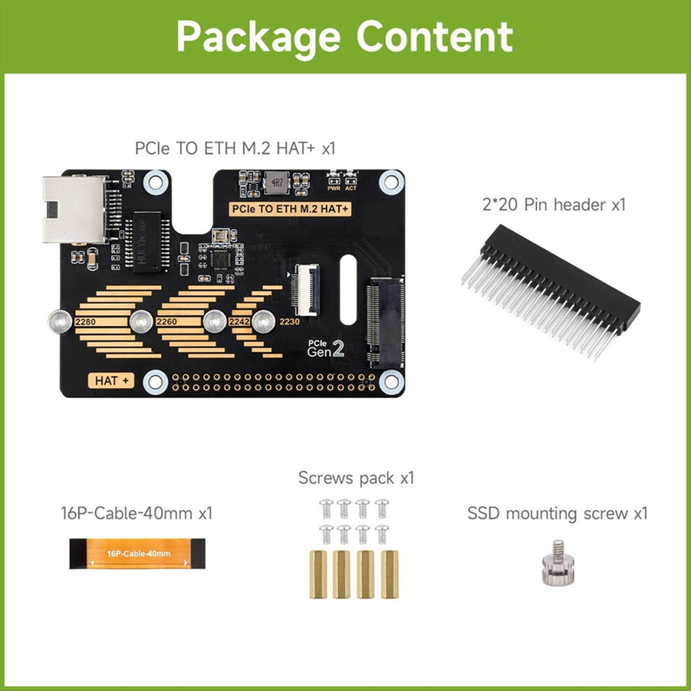 Pcie To Eth And M.2 Adapter For 5, Compatible With 2280/2260/2242/2230 Size Nvme Ssd High-Speed Read Saudism