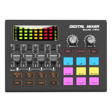 SX10 Mixer Live Sound Card Mobile Computer Game Recording Microphone Karaoke Instrument Dedicated Audio Console