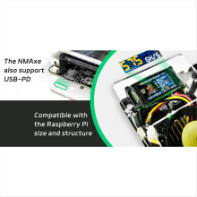 NMAxe NerdMiner BTC Solo Lottery Miner BM1366 ASIC Chip 500G-550Gh/S BCH XEC DGB NMaxe UK Plug