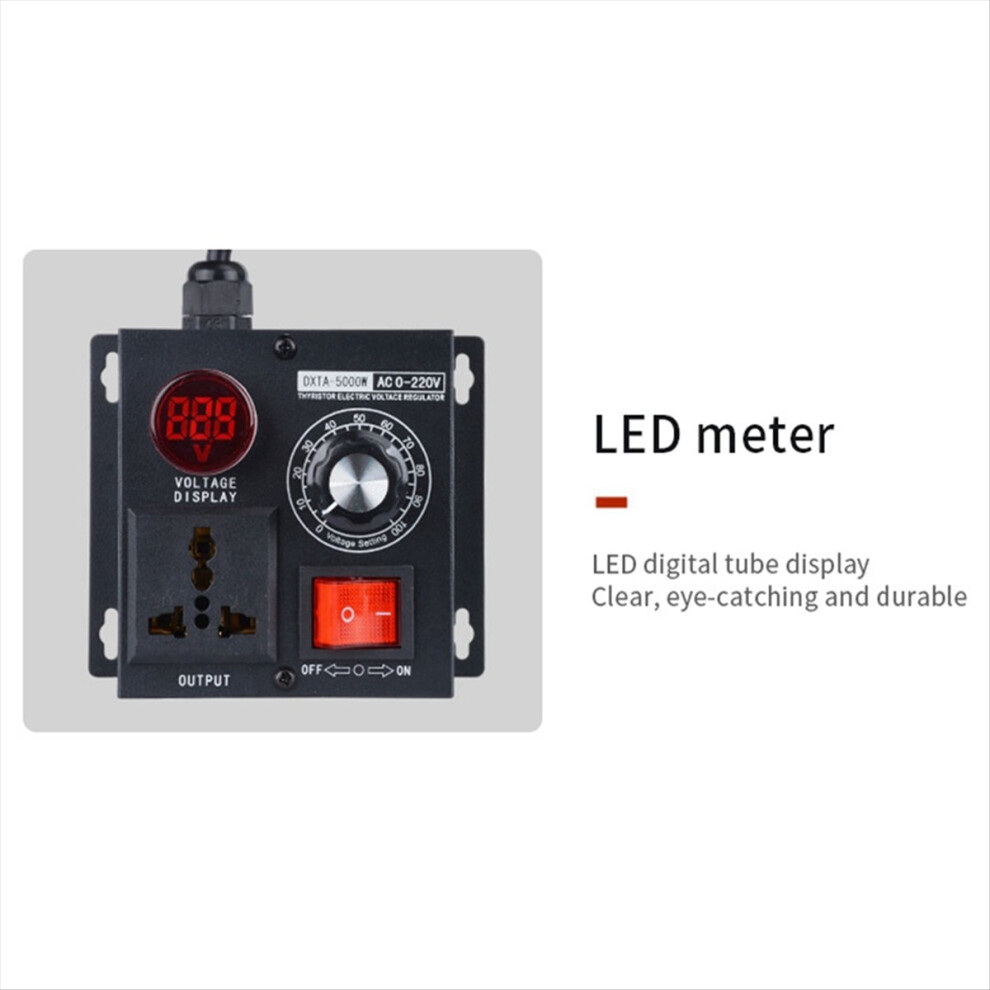 Variable Voltage Regulator 5000W Speed Temperature Light Uelatic Pressure Controller Uk Plug 4853162288689