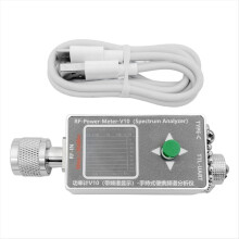 35Mhz-4.4GHz N-Type Power Meter V10 Spectrum Analyzer Display Communication -70-+30dbm Attenuator Detector EMC