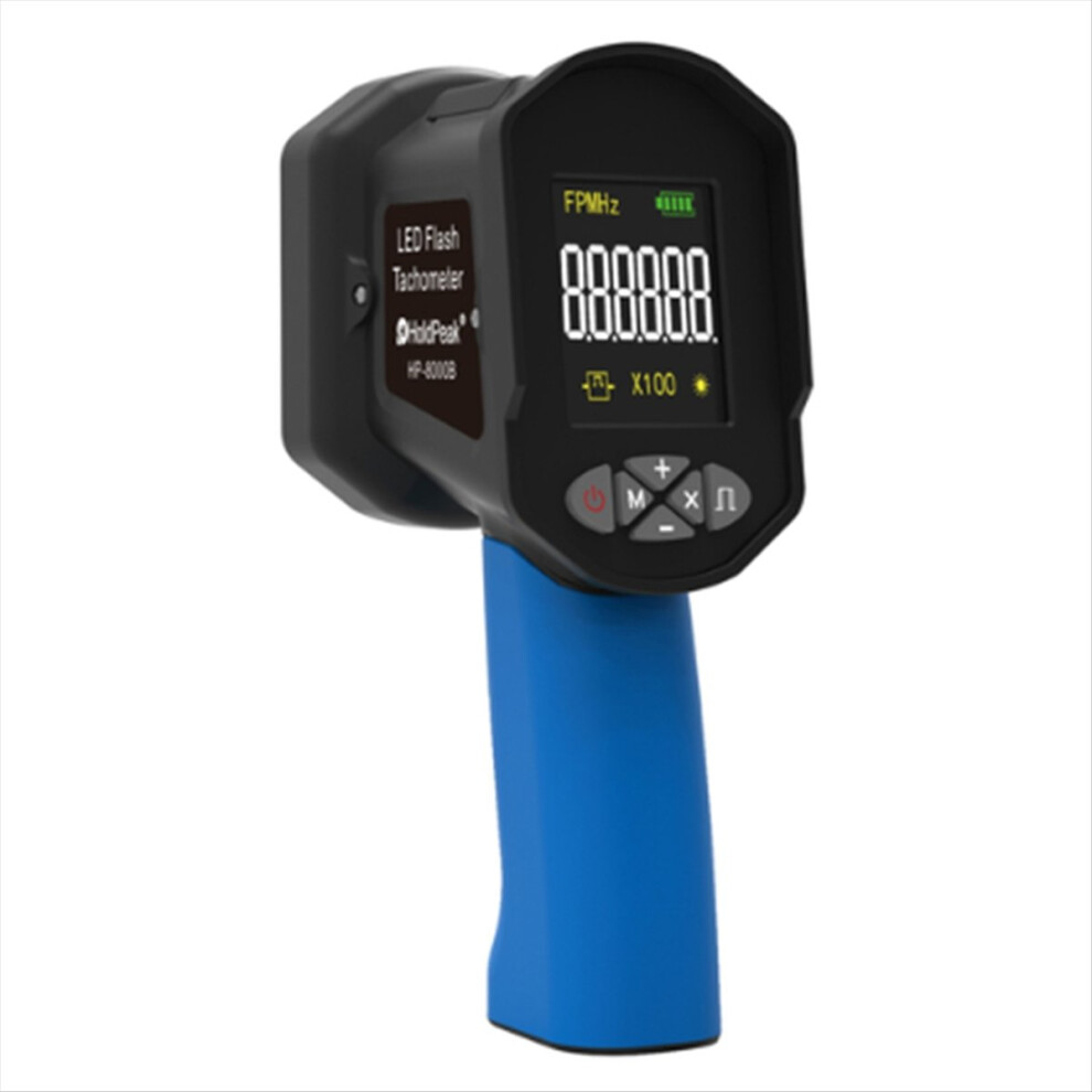 Digital Handheld Stroboscope 60-99999 Fpm Non Contact Strobe Tachomete High Accuracy 0.001% Led Flash Tachometer Blue 4853162287620