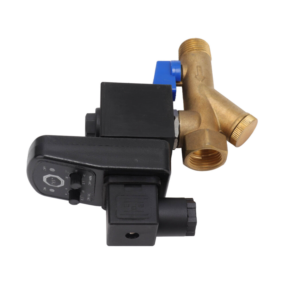 Electronic Drain Valve Dn15 G1/2 16Bar Brass Auto Air Compressor Pump 6931356212233
