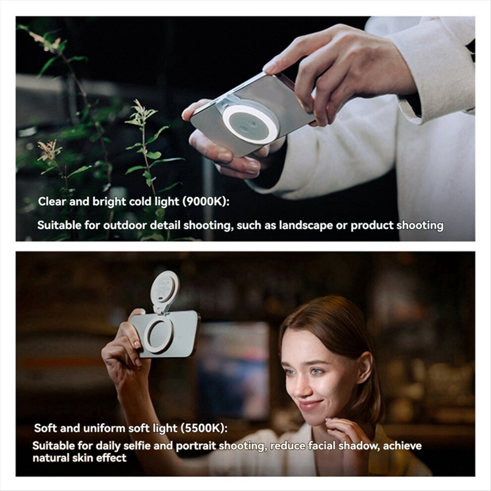 Mobile Phone Magnetic Fill Magglow Live Photo Photography For 14 13 12 Pro Max Light/Black Saudism