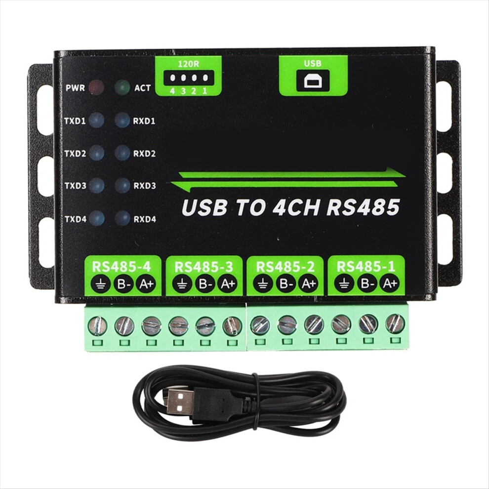 Usb To 4Ch Rs485 Converter Module Industrial Grade Universal Serial Communication 4853162290927