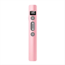 2.4G Smart Wireless Presenter Power Consumption Level Display PPT Point Recharging Battery for Meeting Teaching Pink