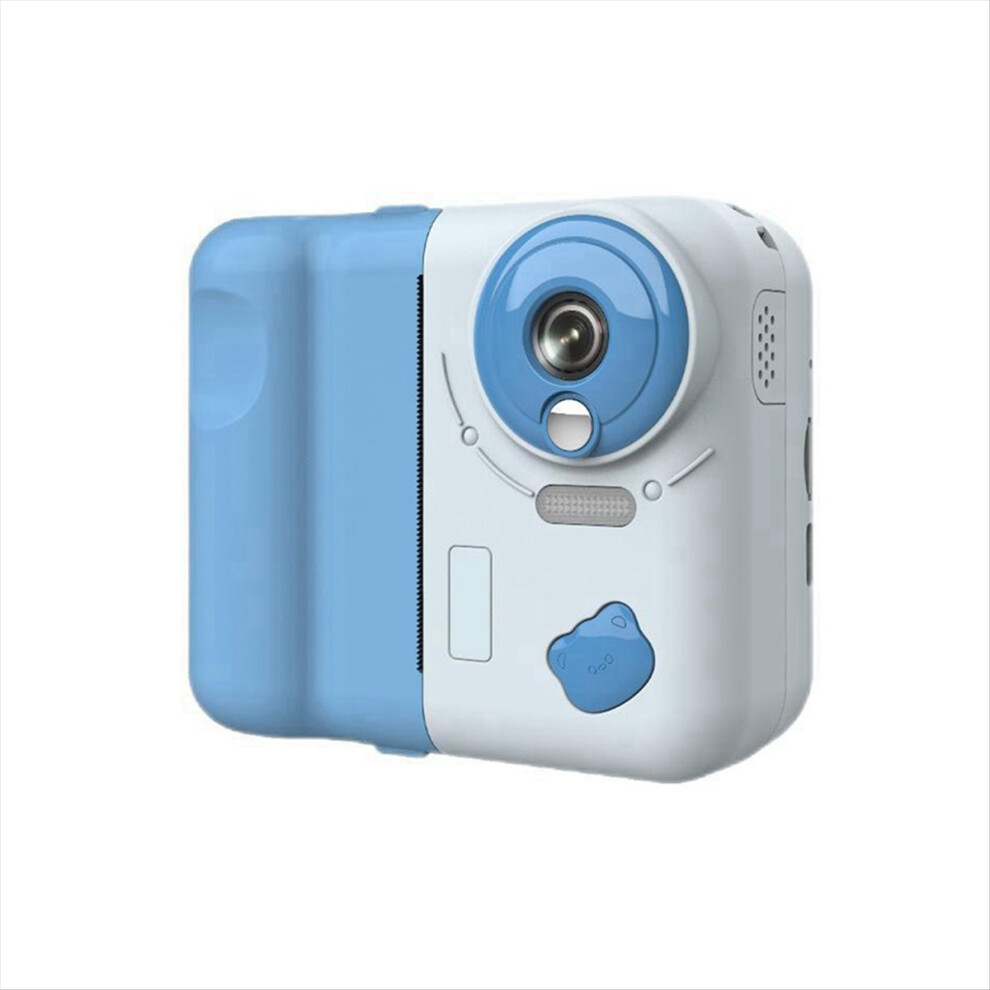 Kids Instant Print Camera 1080P Hd Digital With 2.4 Inch Ips Screen 10X Optical Zoom Includes 32Gb Tf Card Blue Saudism