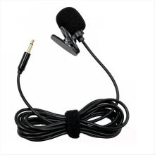 Lavalier Microphone Mic Stereo Audio Mini Wired 3.5mm Plug for Loudspeaker Interpreter