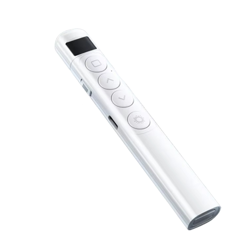 Wireless Page Turning Pen Sensitive PPT Stylus Slide USB Pointer Infrared Remote Control for Projector White