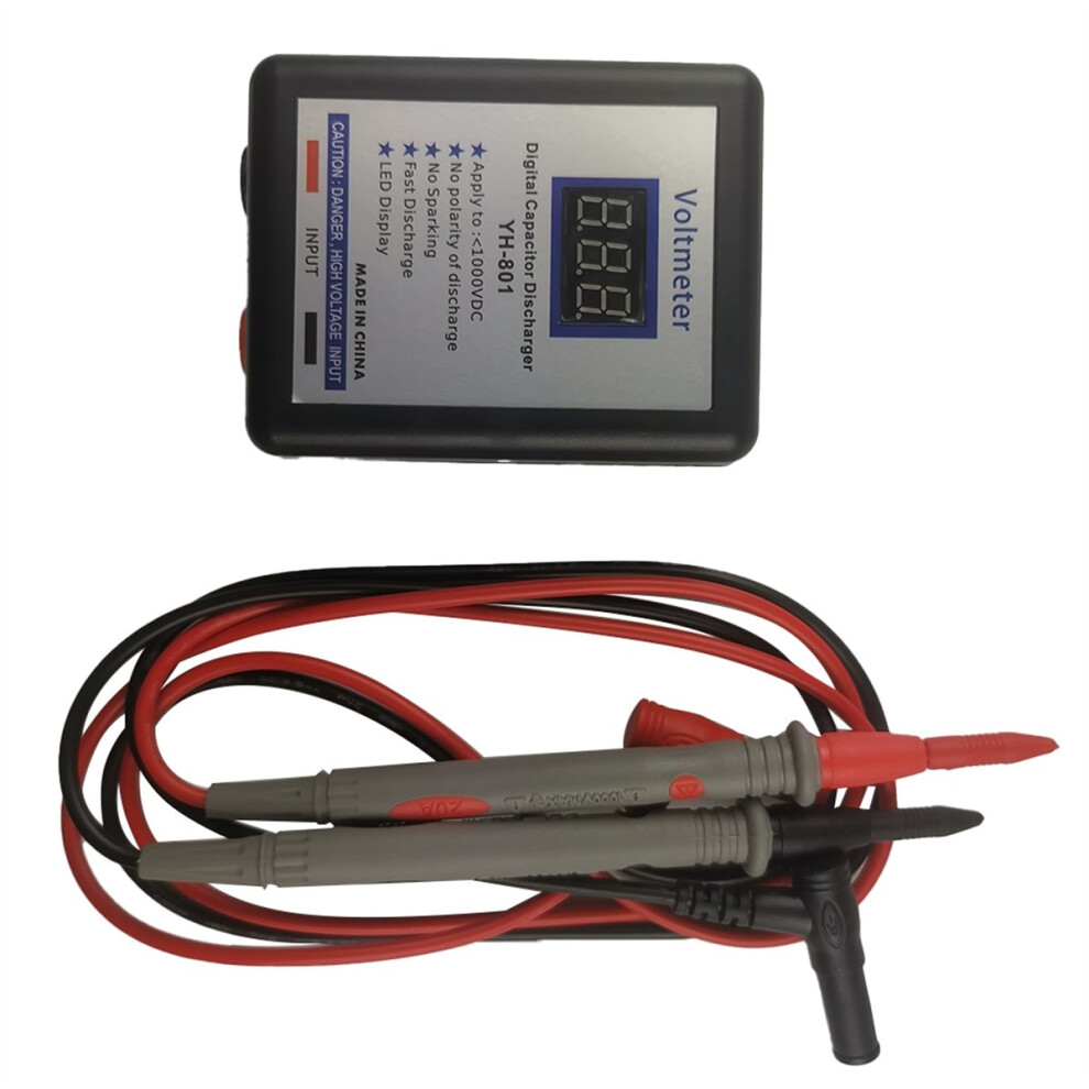 Digital Capacitor 800V Voltage Tester Fast Discharger High Volt Discharging Tool Electronic Repair Display Matenance A 4853162203668
