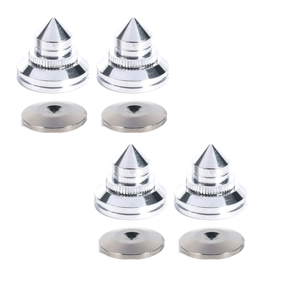 4 Pcs 28X25mm Speakers Stand Feet Foot Pad Pure Copper Loudspeaker Box Spikes Cone Floor Nail Gold 4853162203231