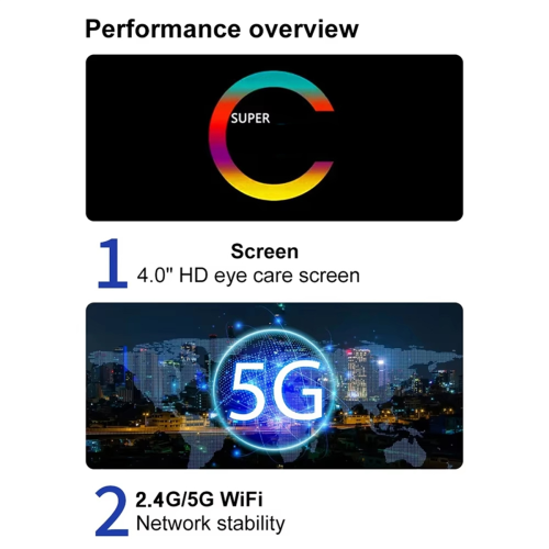 WiFi MP3 Player Bluetooth 5.0 MP5 4.0 Inch Full Touch Screen Android Smart System MP4 Music 2