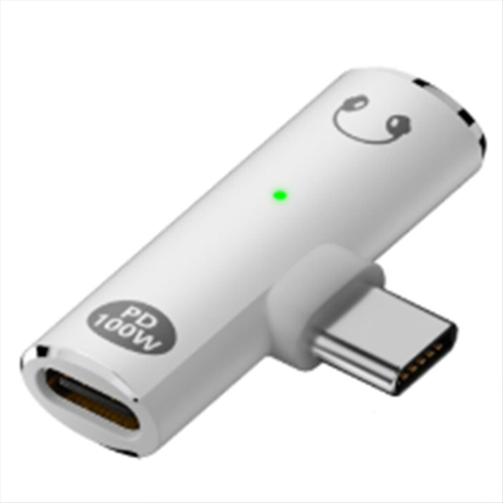 2 In 1 Type C Headphone Charging Jack Aux Audio Adapter Pd100w Usb To 3.5Mm Hifi Earphone Connector For A 4853162202494
