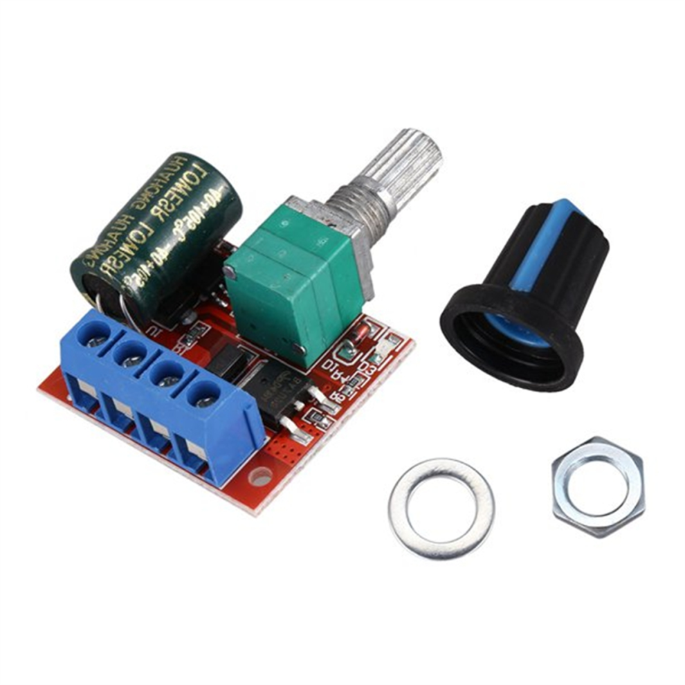 Pwm Dc Motor Governor 5V-35V Speed Switch 5A Function Led Dimmer 4853162202159