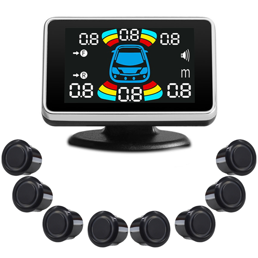 8 Parking Sensor Parktronic Automobile Reversing Radar Electronics Rear Auto Detector Backing Assistance Kit Buzzer A 4853162299692