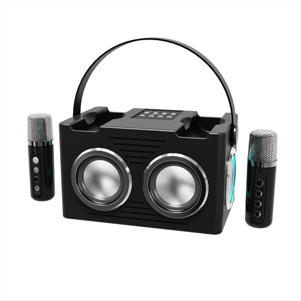 Portable Bluetooth Karaoke Speaker With High-Power Hifi Sound Effects Wireless Microphone For Home Parties 4853162207215