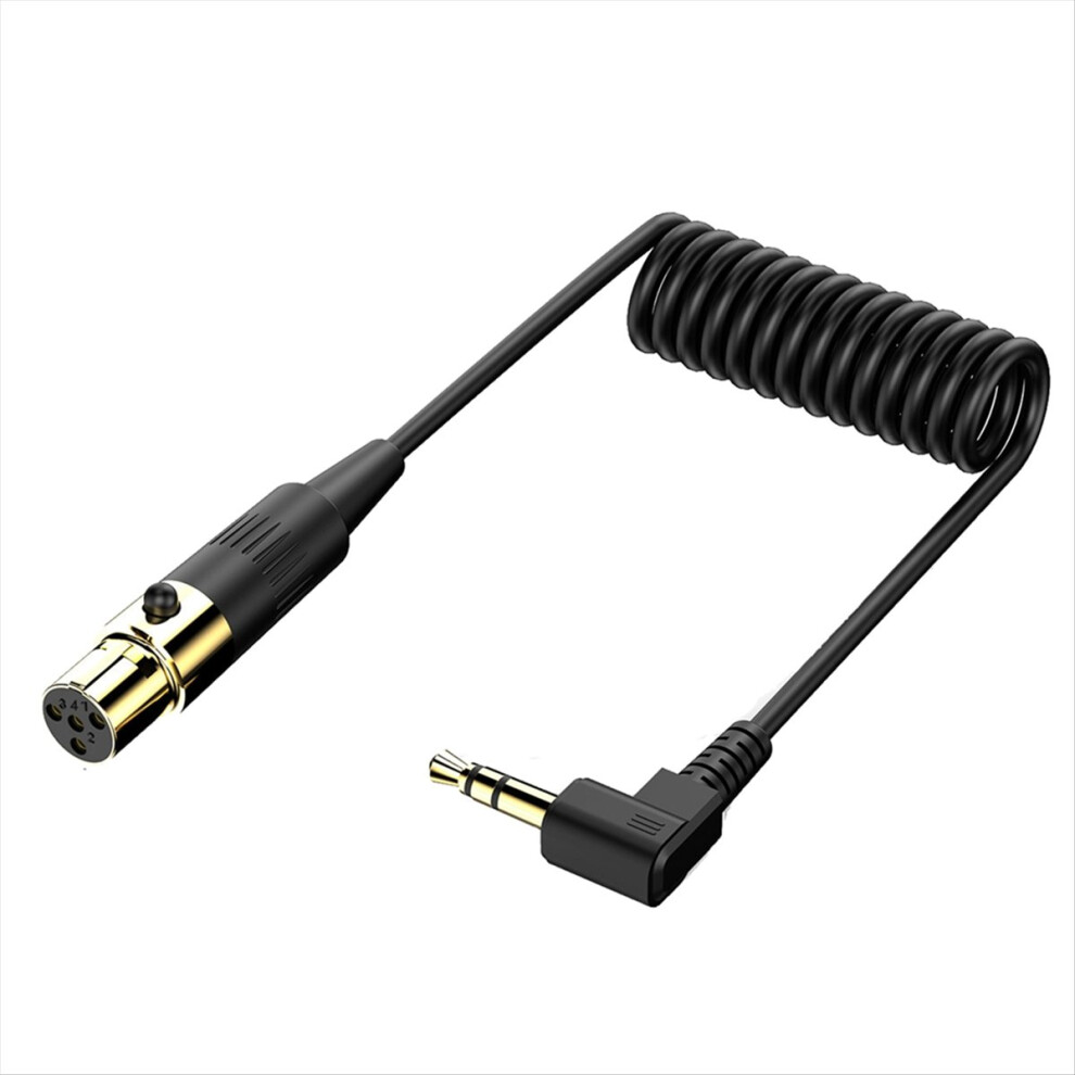 Right Angle 3.5Mm To Xlr Aux Cable 90 Degree Microphone For Laptop Amplifier 4Pin 4853162207772